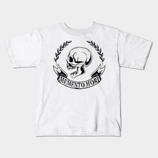 Memento Mori Stoicism Skull Kids T-Shirt